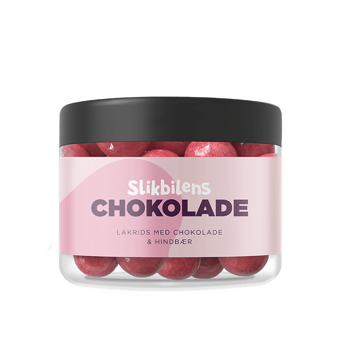 Lakridskugler med Hvid Chokolade & Hindbær Small - 240g